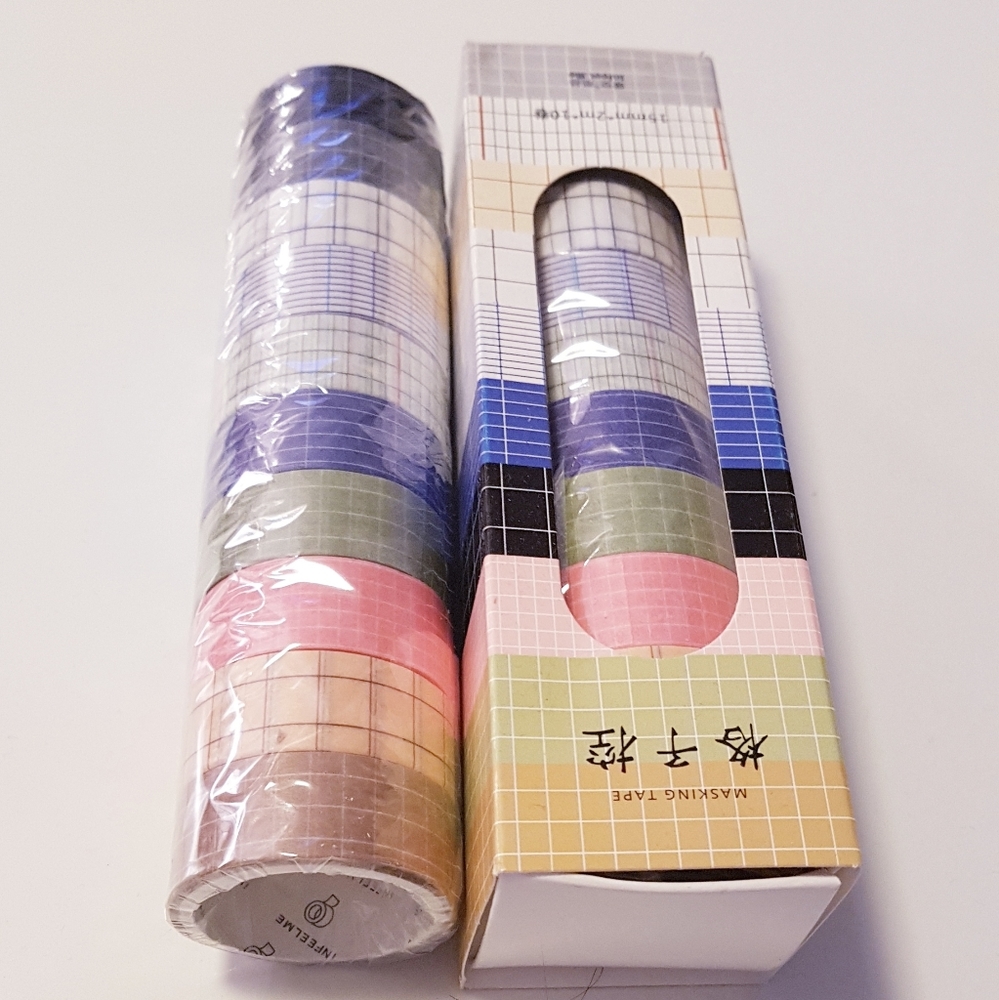10 pcs Washi Tape Masking Tape (15mm x 2 meters)